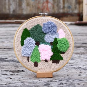 自然風景俄羅斯刺繡戳戳毛線畫 - 森林 PN002-002