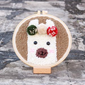 動物系俄羅斯刺繡戳戳毛線畫 - 熱情草泥馬 PN003-003