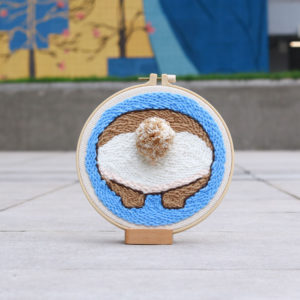 動物系俄羅斯刺繡戳戳毛線畫 - 柯基屁屁 PN003-007