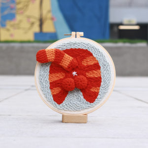 動物系俄羅斯刺繡戳戳毛線畫 - 貓咪屁屁 PN003-005