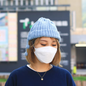 羅紋毛線帽/圍脖兩用 CC003-007