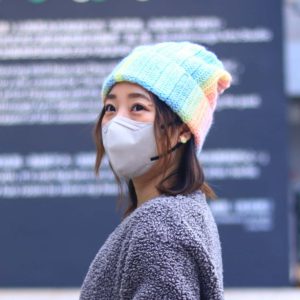 段染蛋糕線毛線帽 CC003-021
