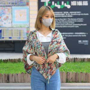 段染扇編三角披肩 CC001-048