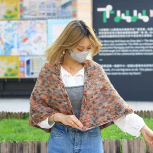 段染色斗篷式披肩 CC001-049
