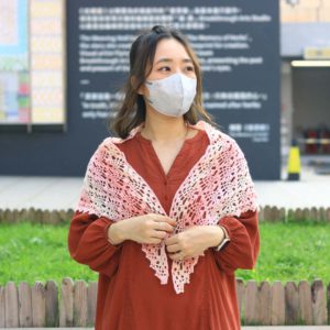 鳳梨花紋三角披肩 CC001-052