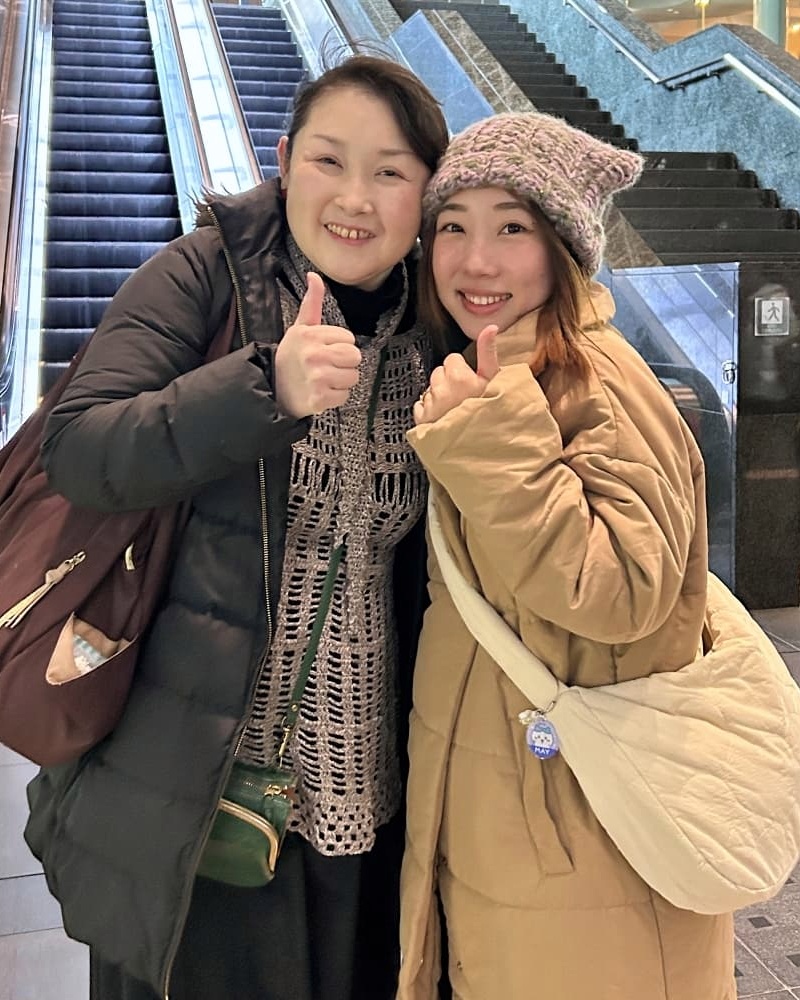 唧唧與日本HAMANAKA社長在京都共進晚餐後合照。